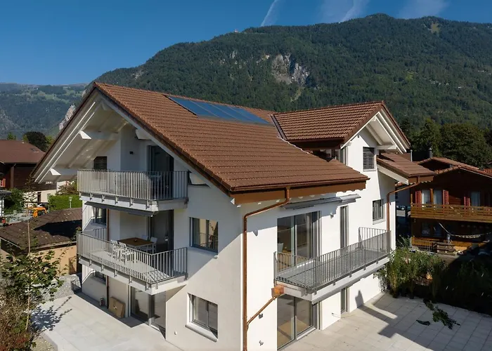 公寓 Neubauwohnung Mit Lift In Matten Matten bei Interlaken
